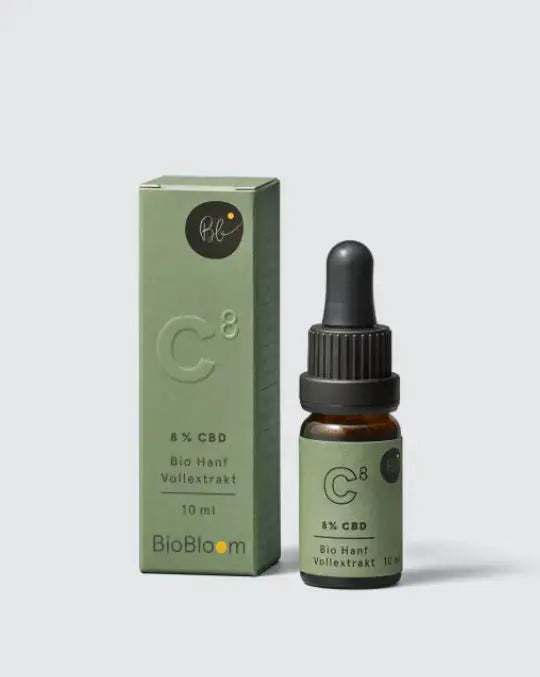 8% Bio CBD Öl – Vollspektrum Öl von BioBloom