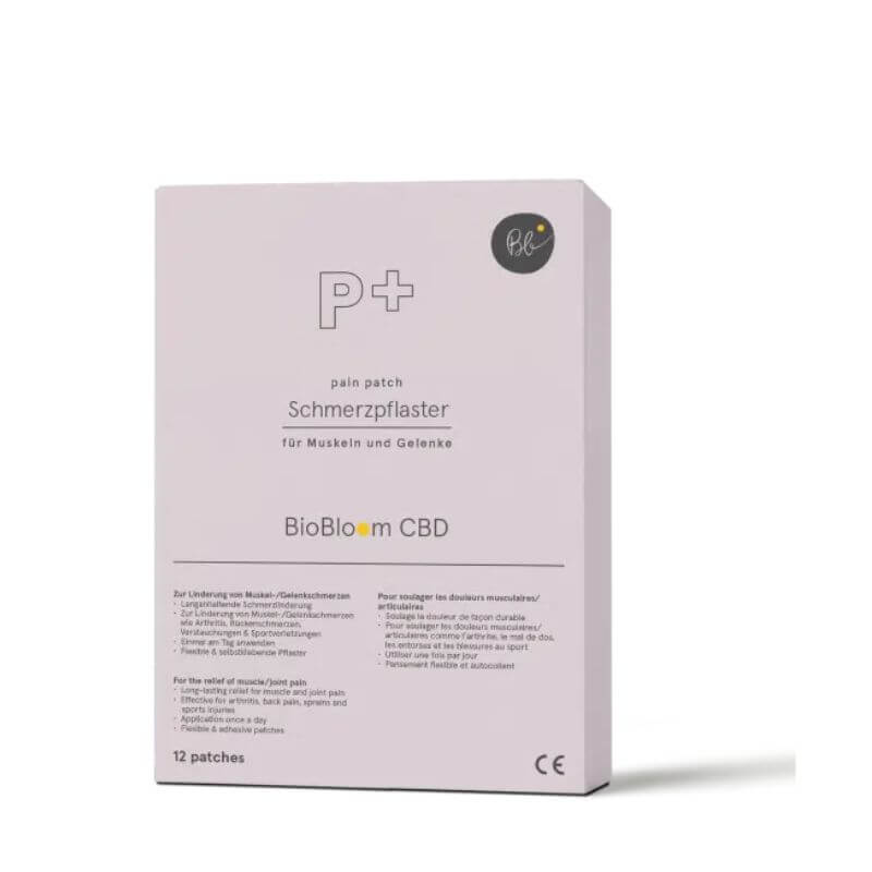 CBD Pain Patch Schmerzpflaster von BioBloom für Muskeln und Gelenke