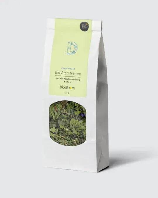 BioBloom Bio Atemfreitee deep breath 35g Kräuterteemischung Hanf Käsepappel Eibisch Bio Austria