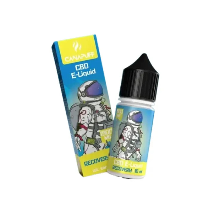 Canapuff CBD Liquid Recovery 1500mg 10ml Flasche mit Verpackung