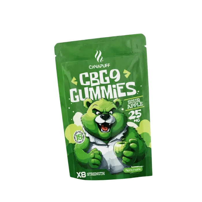 CBG9 Gummies Sauer Apfel von Canapuff