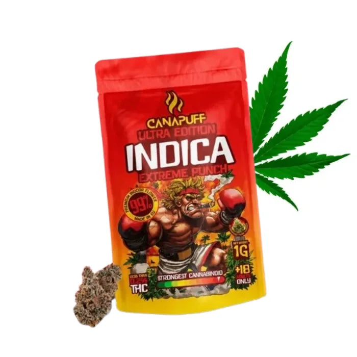 Canapuff Indica Blüten Extreme Punch Ultra Edition 99% CBD, 1 Gramm Verpackung