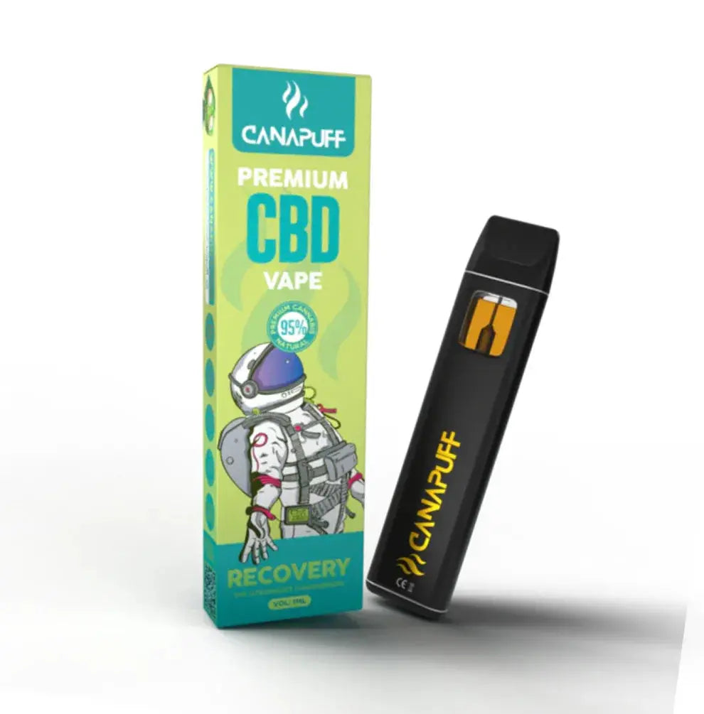Canapuff CBD Vape Recovery 95% 1ml klar natürlich nicht psychoaktiv USB wiederaufladbar kaufen KANNOBA