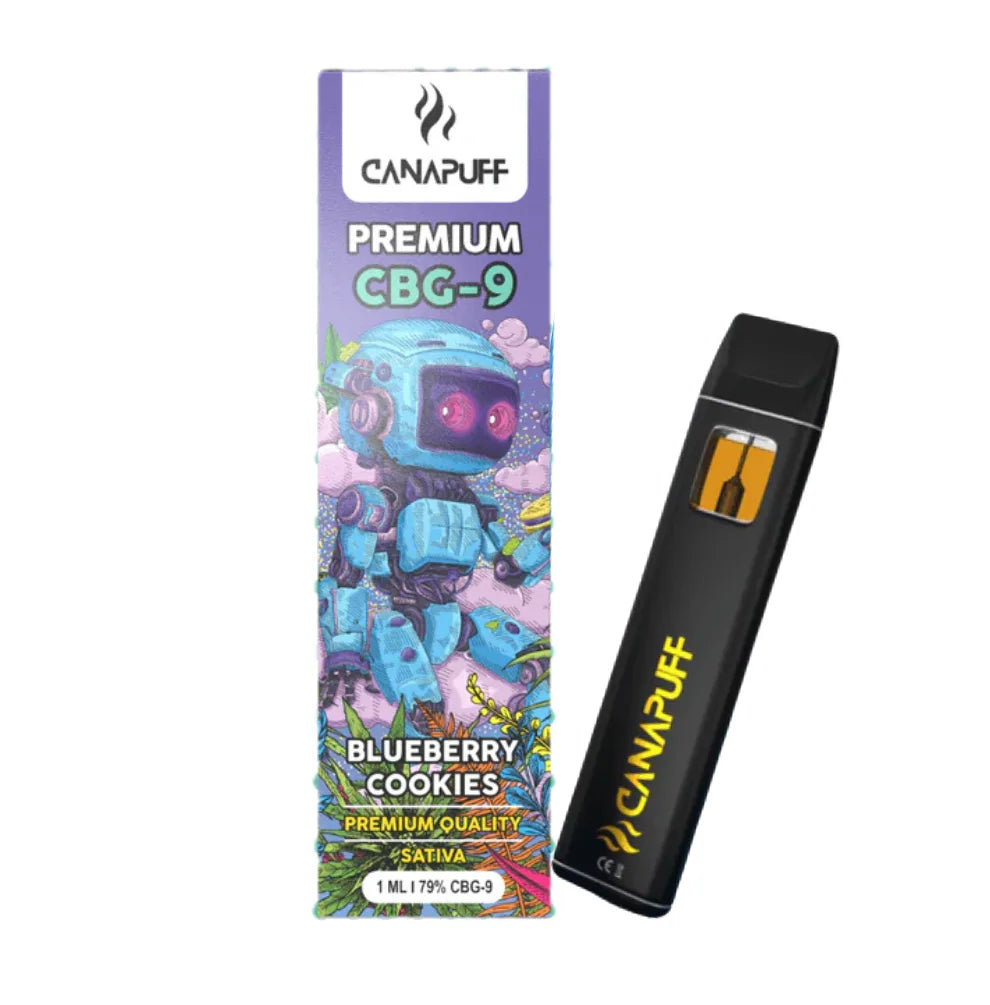 Canapuff CBG-9 Vape Blueberry Cookies 79% 1ml Einweg kaufen KANNOBA