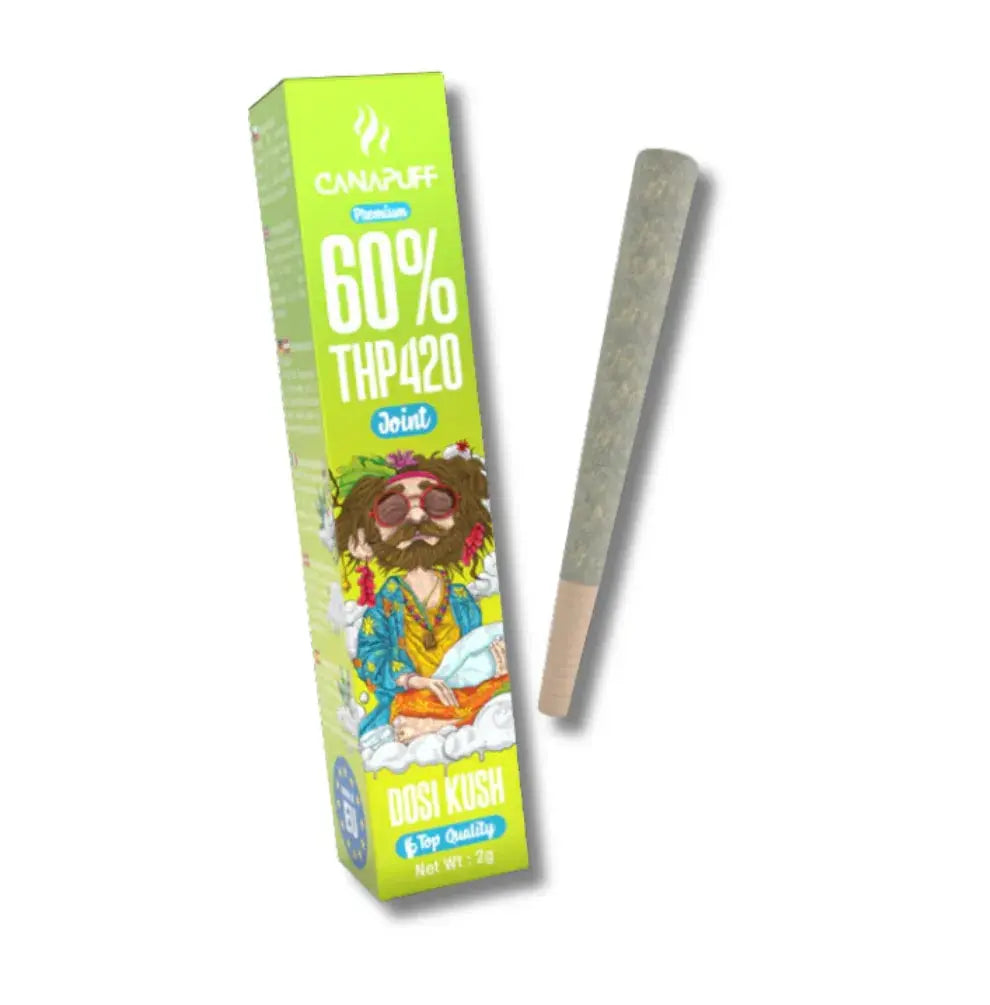 Canapuff THP420 Joint Dosi Kush 60% 2g vorgedrehter Pre-Roll Diesel Zitrus Keks auf Lager