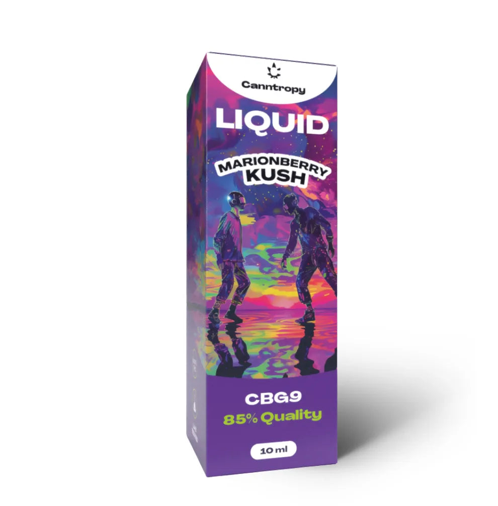 Canntropy CBG9 Liquid Marionberry Kush 10ml Seitenansicht Verpackung KANNOBA