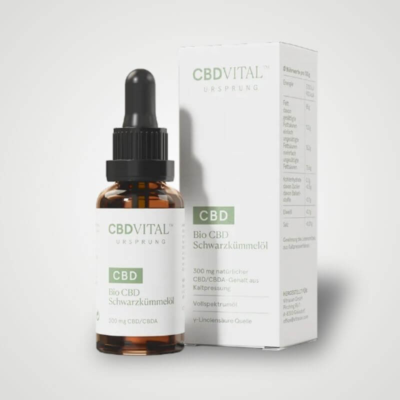 CBD Vital CBD Ursprung Schwarzkümmelöl 300mg CBD/CBDA