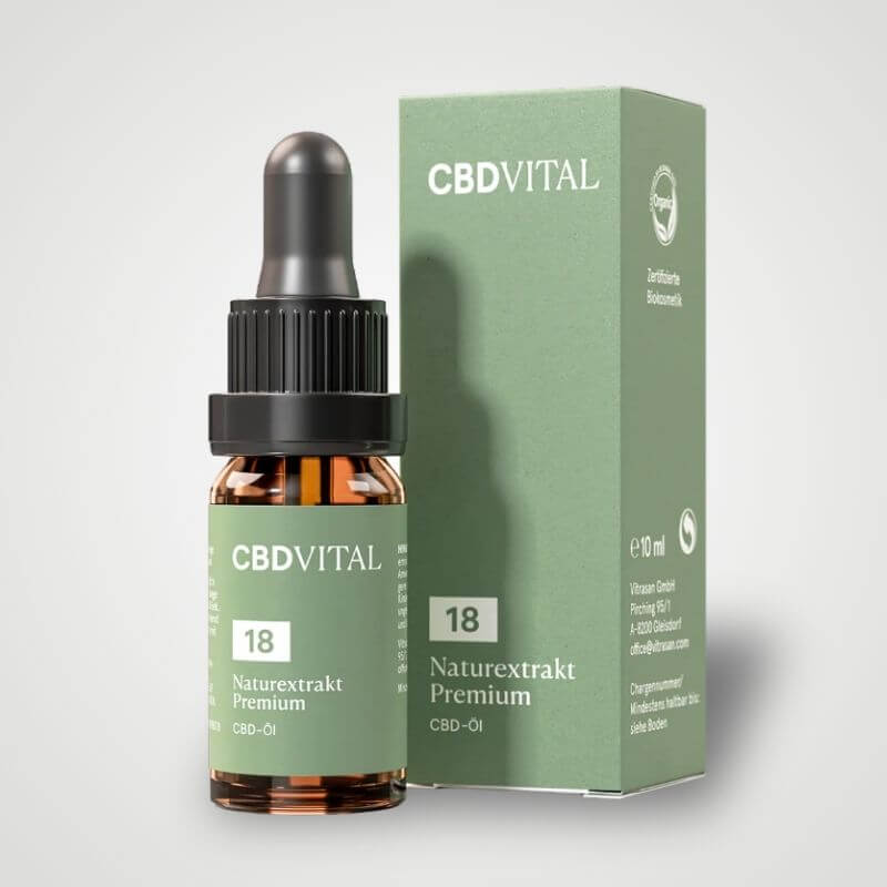 CBD Naturextrakt PREMIUM Öl 18% 10 ml