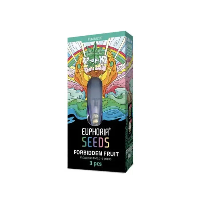 Euphoria Seeds Forbidden Fruit feminisierte Samen, Verpackung mit 3 Samen und 7 bis 9 Wochen Blütezeit