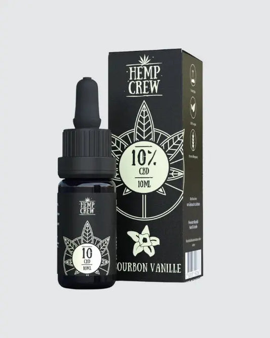 CBD Öl „Bourbon Vanille“ 5% / 10% – Vollspektrum mit mildem Vanille-Aroma Hemp Crew