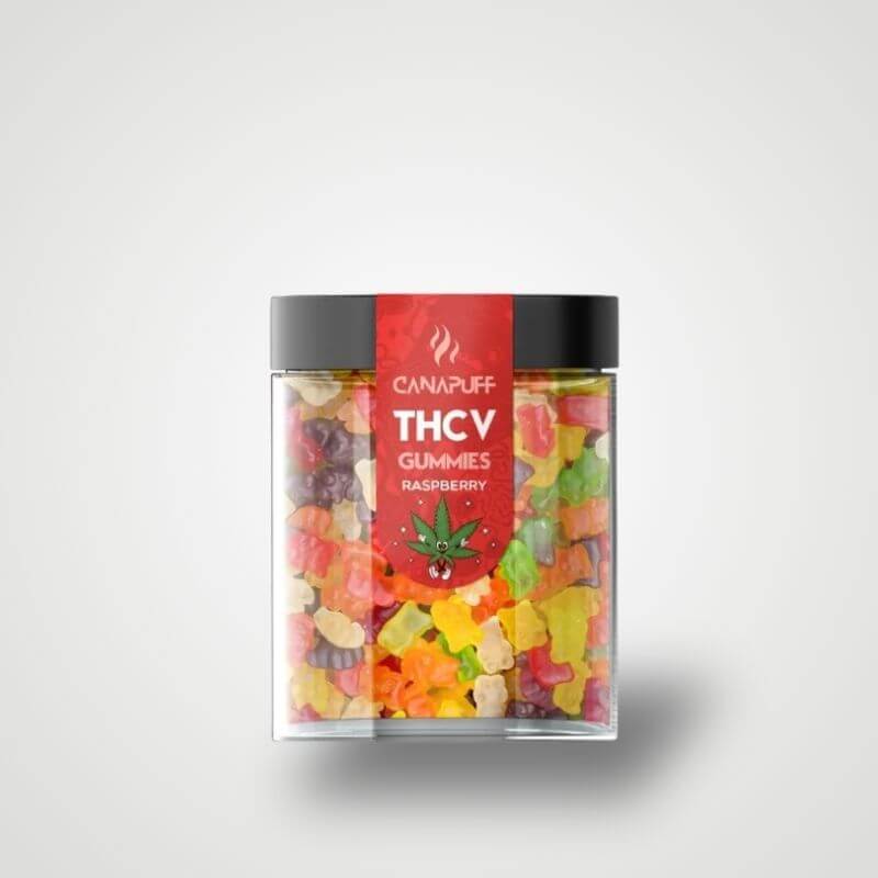 THC-V Gummies Himbeere -Verpackung front